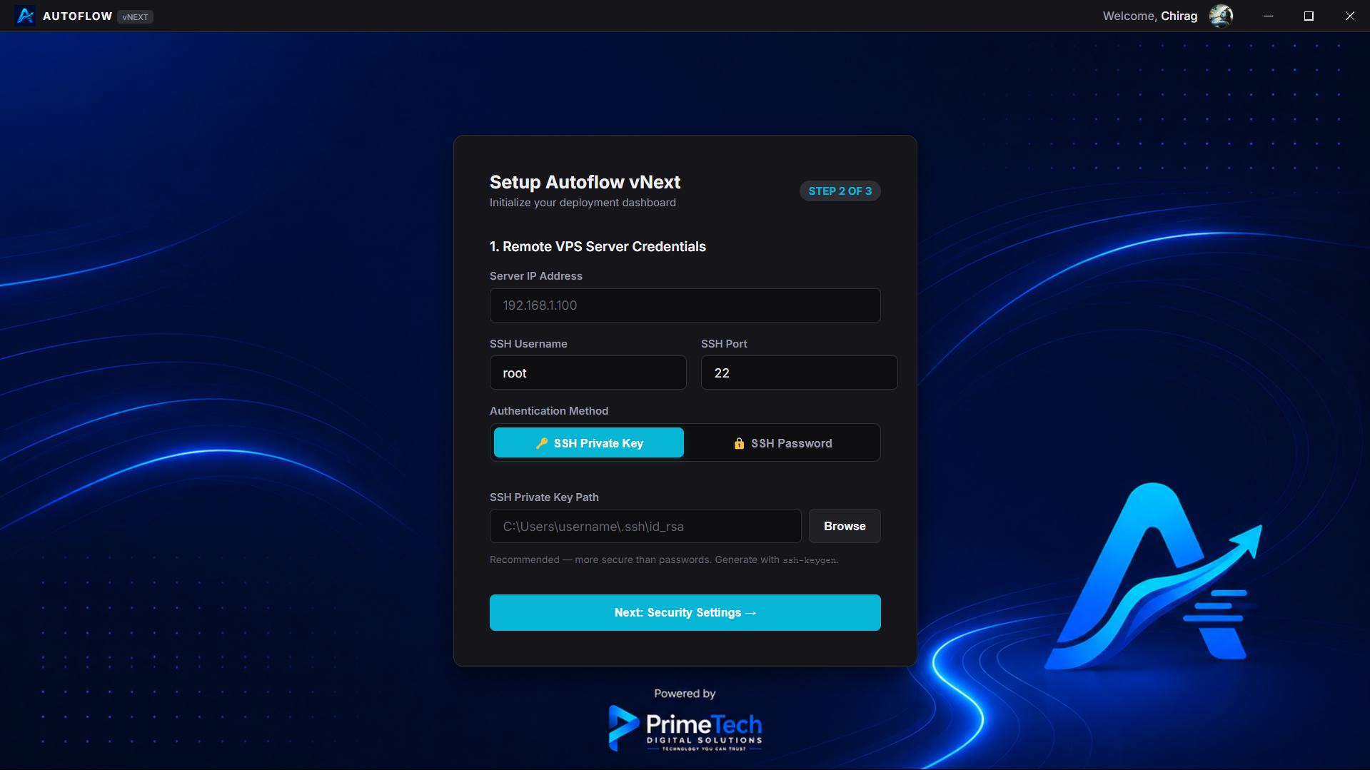 AutoFlow Onboarding Server Setup
